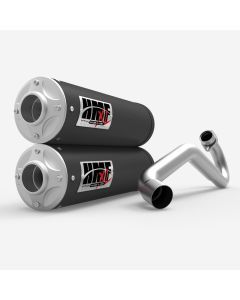 HMF Muffler Can-Am Maverick X3 17-25 Gun Metal Titan-XL Dual Full System Exhaust Billet End Cap