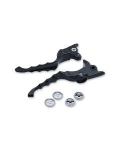 Kuryakyn Black Zombie Skull Levers Harley 17-18 Touring Street Road Glide