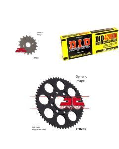 428HD Chain Natural, Front & Rear Sprocket Kit for Street HONDA CB125S 1984-1985