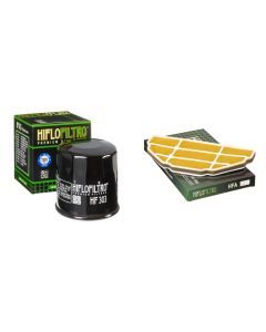 HIFLO FILTRO Oil and Air Filter Kit for KAWASAKI ZX600 G1-G2 ZX6-R Ninja 98-99