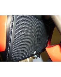 R&G Racing Black Aluminum Radiator Guard For 2010-2014 Ducati Multistrada 1200