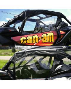 Falcon Ridge Black Canvas Upper Doors With Zipper For Can-Am Maverick 2017-2021