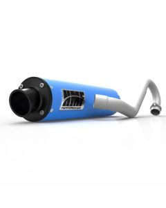 HMF Muffler Can-Am Outlander 500-850/XMR 12-24 Octane Blue Performance Full System Exhaust Black Turn Down End Cap