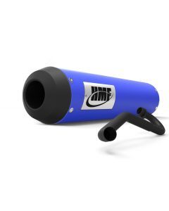 HMF Muffler Yamaha Raptor 90 09-14 Candy Blue Performance Full System Exhaust Blackout w/Spark Arrester End Cap