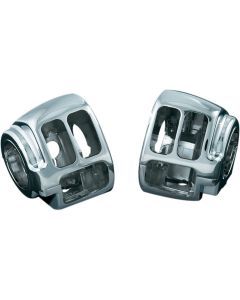 Harley FXDC Dyna Super Glide Custom 2012-2013Switch Housing Set Chrome Kuryakyn