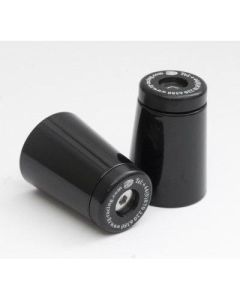 R&G Racing Black Bar End Sliders For 2008-2020 Suzuki Hayabusa 1340 BE0037BK