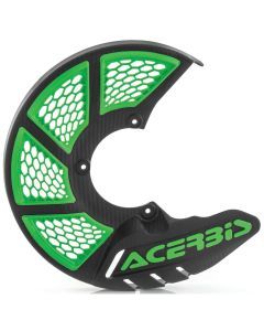 Acerbis Black/Green X-Brake Vented Disc Cover - 2449491043