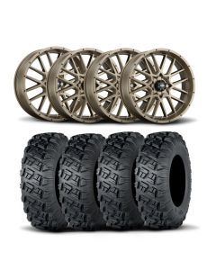 ITP Hurricane 18" Bronze Wheels And Versa Cross XTR Tires [28x10-18]