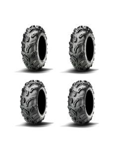 Full Set Of Maxxis Zilla Bias 28x9-14 And 28x11-14 Tires (4)