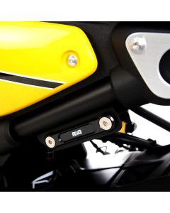 R&G Racing Black Footrest Delete Blanking Plates LHS For 2022-2023 KTM 390 RC