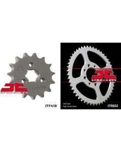 Front & Rear Sprocket Kit for KAWASAKI KE100 B1-B20 82-01 JT Sprockets