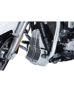 Kuryakyn Chrome Precision Oil Cooler Cover Trim Accent Harley Touring Bagger 17