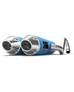 HMF Muffler Can-Am Maverick Turbo 15-17 Octane Blue Performance Dual 3/4 Exhaust Euro End Cap
