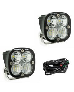 Baja Designs Squadron Sport LED Pair Driving/Combo Lights Kit w/ Wire Harness