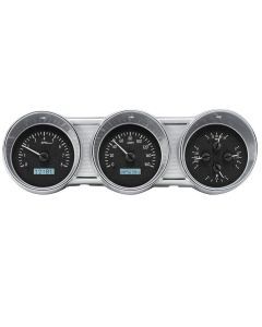 Dakota Digital 1962-1963 Ford Fairlane VHX Black White Display Gauge Kit VHX-62F-FAR-K-W