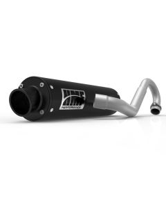 HMF Muffler Polaris RZR 170 10-21 Black Performance Full System Exhaust Black Turn Down End Cap