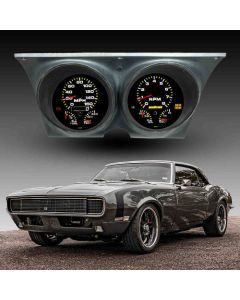 Intellitronix LED Analog Gauge Cluster Set With Black Faceplate For 1967-1968 Chevrolet Camaro / Firebird