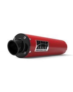 HMF Muffler Yamaha YFZ 450 04-13 Candy Red Performance Slip On Exhaust Black Turn Down End Cap
