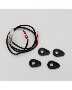 R&G Racing Black Indicator Adapter Kit For 2019-2024 Yamaha YZF R3