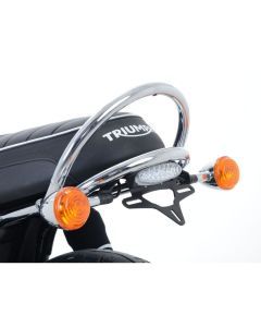 R&G Racing Black Tail Tidy License Plate Holder For 2016-2024 Triumph Bonneville T120