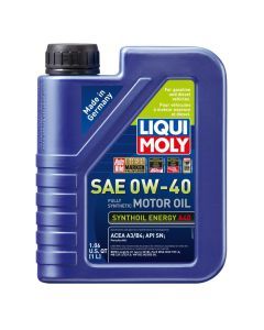Liqui Moly 1L Synthoil Energy A40 0W4 SAE 0W40 Motor Oil 2049