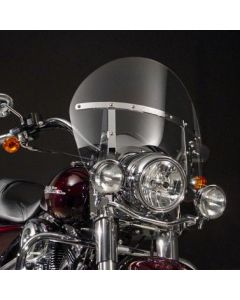 National Cycle Clear SwitchBlade Chopped Quick Release Windshield With Mount Kit, Covered Forks