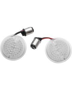 Kuryakyn LuminEZ LED Rear Turn Signal Inserts for Harley-Davidson Black 2938