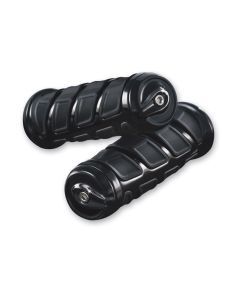 KURYAKYN GLOSS BLACK KINETIC GRIPS FOR 1" HANDLEBARS 1999-2017 HONDA MODELS 6373