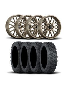 ITP Hurricane 20" Bronze Wheels And Versa Cross XTR Tires [33x10-20]