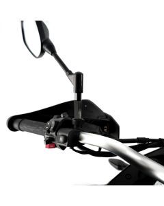 R&G Racing Black Mirror Risers M10 x 1.25 Threaded Mirrors For 2022-2024 CFMoto 800MT Explore