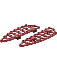 Arlen Ness MX Red Driver Floorboards 410-012