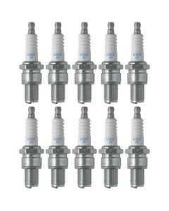 Set of 10 NGK Standard Spark Plugs for Kawasaki KX250-J 1993-1992 Engine 250cc