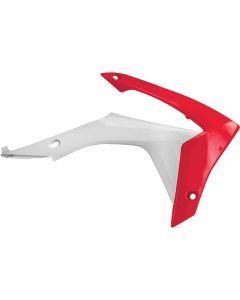 Acerbis White/Red Radiator Shrouds for Honda - 2314371030