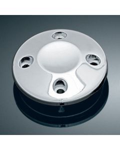 KURYAKYN CHROME GRIP END CAPS FOR ALL ISO, BRAIDED, SPEAR, KINETIC GRIPS 6244