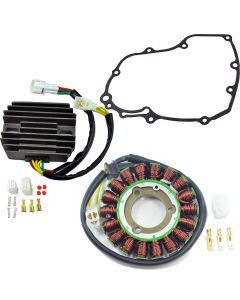 RMStator Heavy Duty Stator, Regulator & Gasket Hd Stator + Voltage Reg + Stator Cover Gask Kit