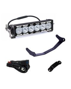 Baja Designs Shock Tower Light Kit Laser 10 inch OnX6+ Series Hybrid Spot Pattern Clear Lens For Can-Am Maverick R 2024 448194