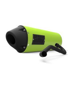 HMF Muffler Yamaha YFZ 450R-X 09-25 Venom Green Performance Full System Exhaust Blackout Euro End Cap Side Mount