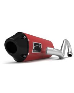 HMF Muffler Yamaha YFZ 450 04-13 Candy Red Performance Full System Exhaust Black Euro End Cap Side Mount