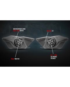 SSV Works Front Door 6.5" Kicker Speaker Pods 190-RZ5-DF65K