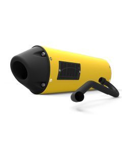HMF Muffler Yamaha YFZ 450R-X 09-25 Yellow Performance Full System Exhaust Blackout Euro End Cap Side Mount