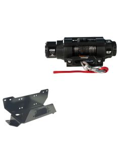 Viper 4500lbs V3 Winch Black Rope With Mount For Honda Pioneer 700 2014-2021