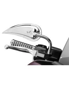 Arlen Ness RAD III Chrome Die Cast Right Side Handlebar Mirror Harley Metric New