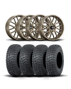 ITP Hurricane 15" Bronze Wheels And Terra Hook Tires [32x10-15]