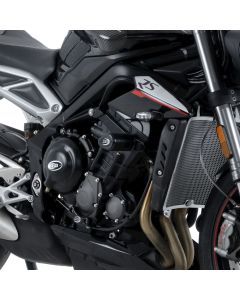 R&G Racing Black Aero Style Crash Protection Bobbins For 2017-2018 Triumph Street Triple R ABS 765