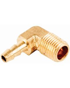 WSM 1/4'' Hose x 1/4'' Male Hose Barb 90 Degree Elbow COU220LCC