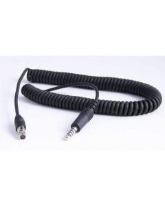 Rugged Radios Firetruck Intercom Headset Coil Cord for Firecom Style Jacks