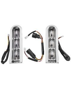 Letric Lighting Saddlebag Filler Support Lights Chrome