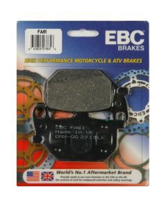 EBC 1 Pair Premium SFA Organic OE Replacement Brake Pads MPN FA61