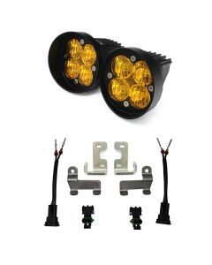 Baja Designs Fog Pocket Light Kit Squadron Series Wide Cornering Pattern Baja Amber Lens 447677