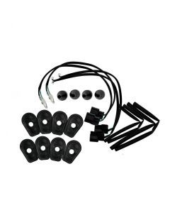 R&G Racing Black Indicator Adapter Kit For 2020-2023 Kawasaki Z H2 ZR1000 ABS